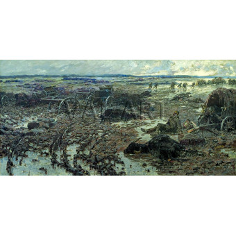 РЕПРОДУКЦИИ НА КАРТИНИ Турското отстъпление при Люлебургаз (1914)